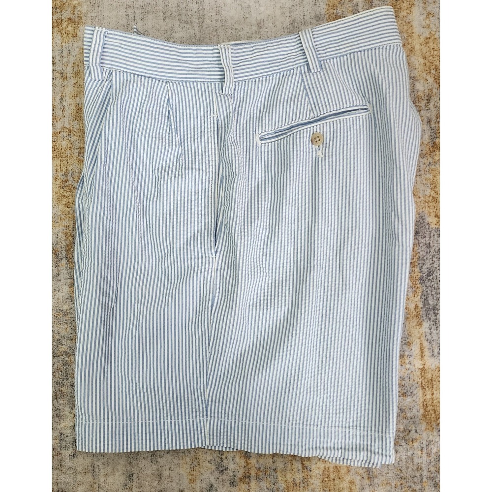 Polo Ralph Lauren Men's Andrew Blue Pinstripe Seersucker Shorts Size 34